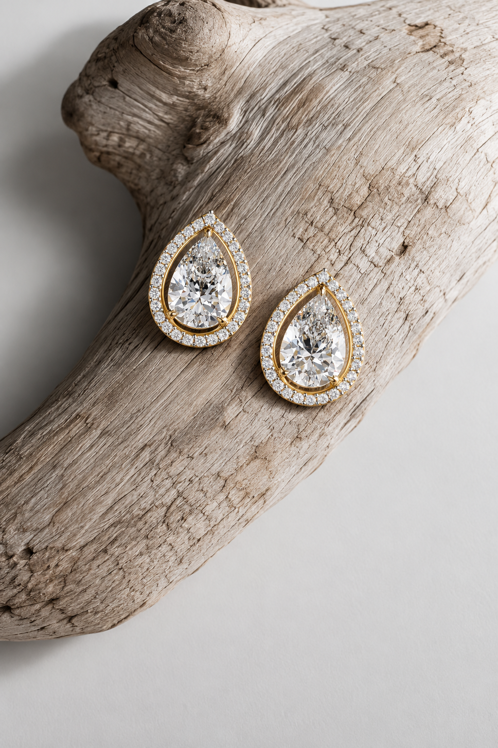 Climber Drop Earrings, 18K White Gold